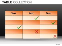 Tables collection powerpoint presentation slides db