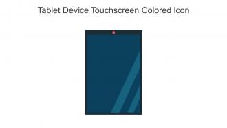Tablet Device Touchscreen Colored Icon In Powerpoint Pptx Png And Editable Eps Format