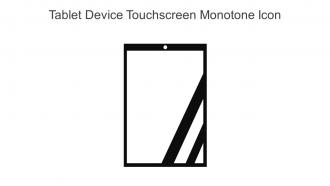 Tablet Device Touchscreen Monotone Icon In Powerpoint Pptx Png And Editable Eps Format