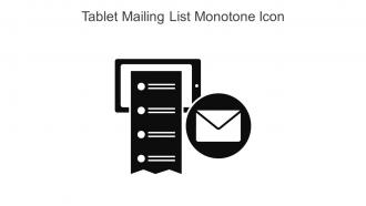 Tablet Mailing List Monotone Icon In Powerpoint Pptx Png And Editable Eps Format