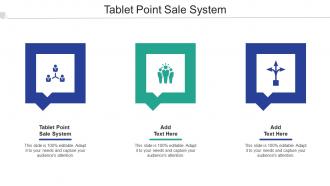 Tablet Point Sale System Ppt Powerpoint Presentation Pictures Influencers Cpb