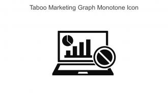 Taboo Marketing Graph Monotone Icon In Powerpoint Pptx Png And Editable Eps Format