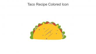 Taco Recipe Colored Icon In Powerpoint Pptx Png And Editable Eps Format