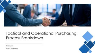 Tactical And Operational Purchasing Process Breakdown PPT Presentation AT
