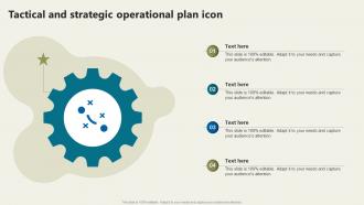 Tactical And Strategic Operational Plan Icon