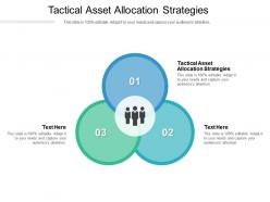 Tactical asset allocation strategies ppt powerpoint presentation portfolio skills cpb