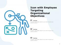 Tactical Icon Employee Organizational Objectives Strategies Analysis Process Growth Circles