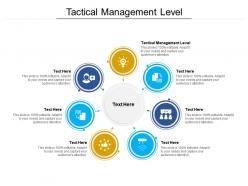 Tactical management level ppt powerpoint presentation infographics graphics example cpb