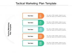 Tactical marketing plan template ppt powerpoint presentation file grid cpb