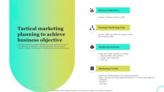 Tactical Marketing Planning To Achieve Business Objective