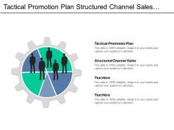 Tactical promotion plan structured channel sales acquisition strategy cpb