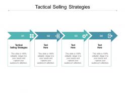 Tactical selling strategies ppt powerpoint presentation portfolio graphics design cpb