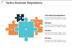 Tactics business negotiations ppt powerpoint presentation model templates cpb