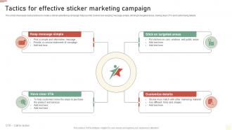 Tactics For Effective Sticker Marketing Campaign Approaches Of Traditional Media