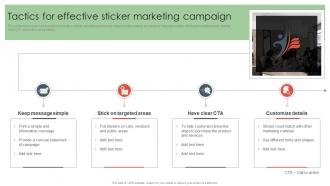 Tactics For Effective Sticker Marketing Campaign Offline Media To Reach Target Audience