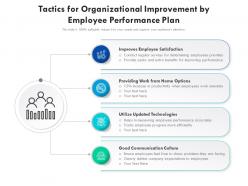 Tactics for organizational improvement by employee performance plan