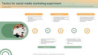 Tactics For Social Media Marketing Experiment