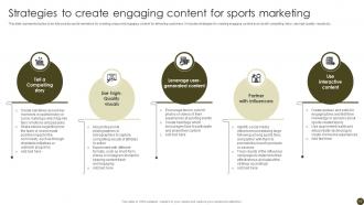 Tactics To Effectively Promote Sports Events Powerpoint Presentation Slides Strategy CD V Informative Template