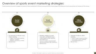Tactics To Effectively Promote Sports Events Powerpoint Presentation Slides Strategy CD V Image Slides