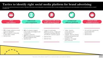 Tactics To Identify Right Social Media Platform For Brand Advertising Social Media Advertising
