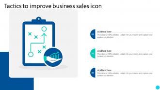 Tactics To Improve Business Sales Icon