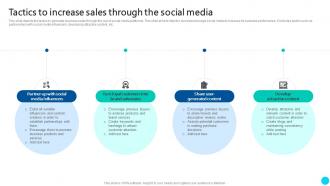 Tactics To Increase Sales Through The Social Media