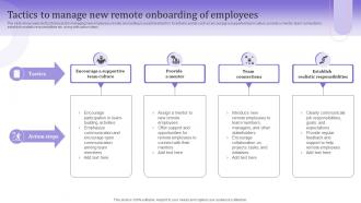 Tactics To Manage New Remote Onboarding Of Employees