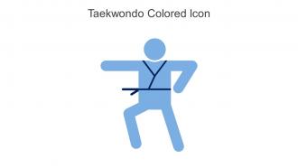 Taekwondo Colored Icon In Powerpoint Pptx Png And Editable Eps Format