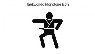 Taekwondo Monotone Icon In Powerpoint Pptx Png And Editable Eps Format
