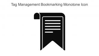 Tag Management Bookmarking Monotone Icon In Powerpoint Pptx Png And Editable Eps Format