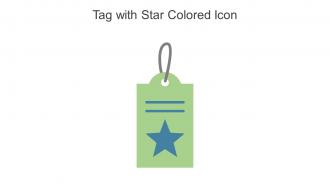 Tag With Star Colored Icon In Powerpoint Pptx Png And Editable Eps Format