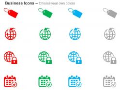 Tags global protection calendar ppt icons graphics
