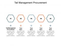 Tail management procurement ppt powerpoint presentation portfolio background cpb