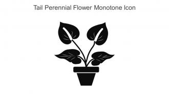 Tail Perennial Flower Monotone Icon In Powerpoint Pptx Png And Editable Eps Format