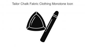 Tailor Chalk Fabric Clothing Monotone Icon In Powerpoint Pptx Png And Editable Eps Format