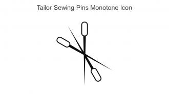 Tailor Sewing Pins Monotone Icon In Powerpoint Pptx Png And Editable Eps Format