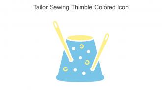 Tailor Sewing Thimble Colored Icon In Powerpoint Pptx Png And Editable Eps Format