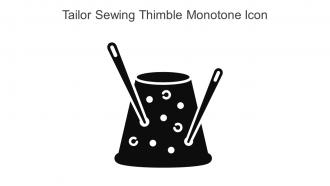 Tailor Sewing Thimble Monotone Icon In Powerpoint Pptx Png And Editable Eps Format