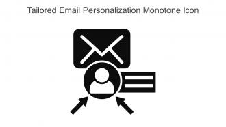 Tailored Email Personalization Monotone Icon In Powerpoint Pptx Png And Editable Eps Format