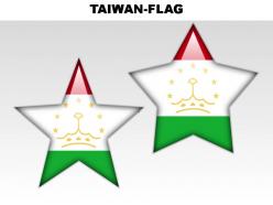 Tajikistan country powerpoint flags