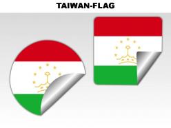 Tajikistan country powerpoint flags