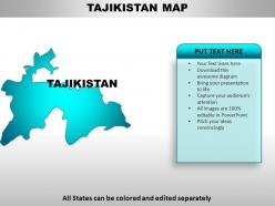 Tajikistan country powerpoint maps