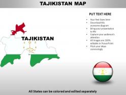 Tajikistan country powerpoint maps