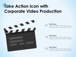 Take action icon with corporate video production