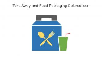 Take Away And Food Packaging Colored Icon In Powerpoint Pptx Png And Editable Eps Format