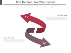 Take decision two way process ppt slides
