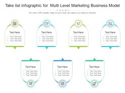 Take list for multi level marketing business model infographic template