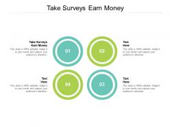 Take surveys earn money ppt powerpoint presentation professional master slide cpb