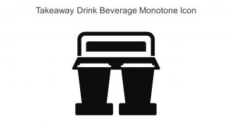 Takeaway Drink Beverage Monotone Icon In Powerpoint Pptx Png And Editable Eps Format