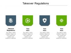 Takeover regulations ppt powerpoint presentation model templates cpb